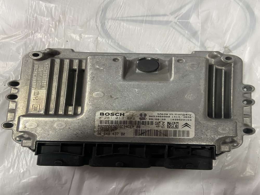 0281013872 PEUGEOT 308 1.6 HDI EDC16C34 MOTOR BEYNİ